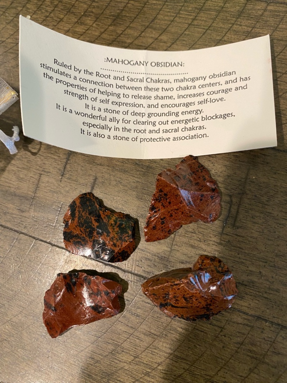 4pc Mahogany Obsidian